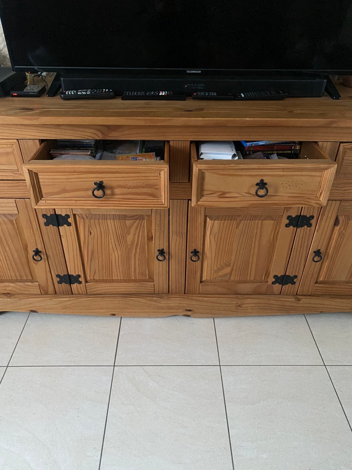 Dressoir en bois pin, Enlèvement ou Envoi, Comme neuf, Pin