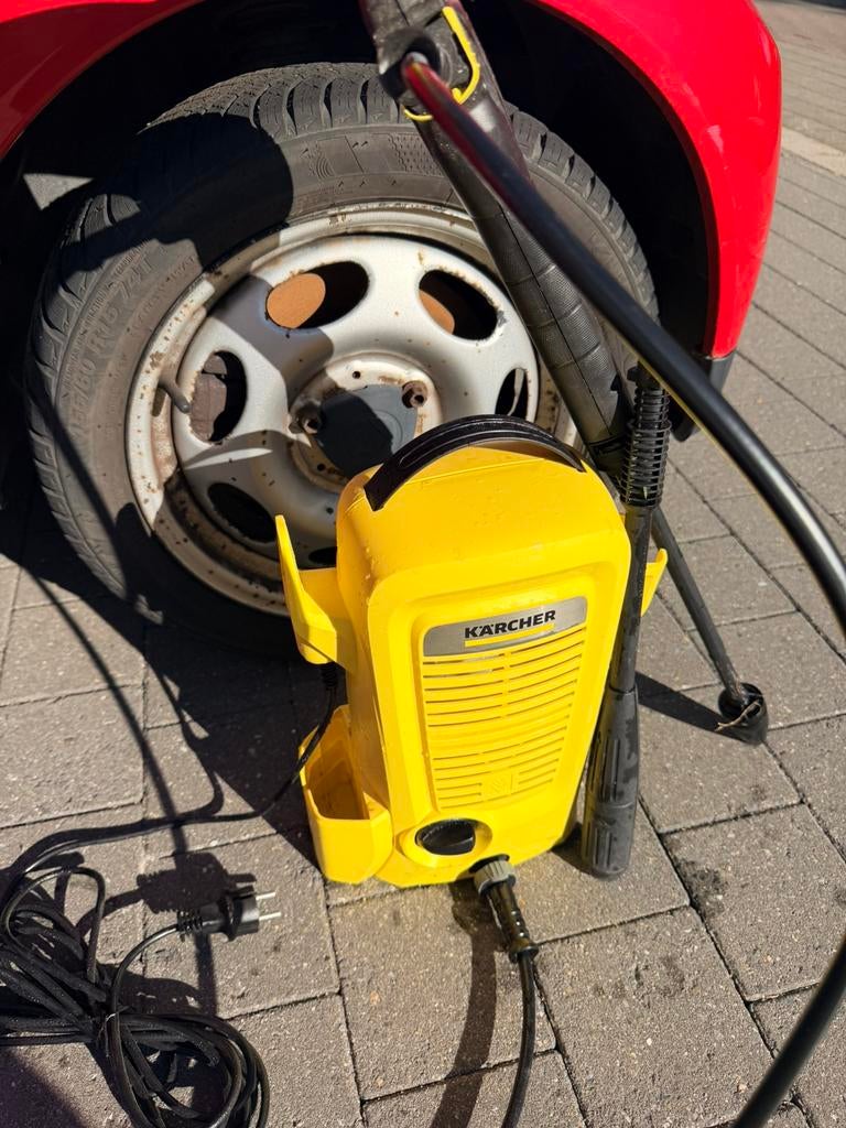 Kärcher K2 compact, Tuin en Terras, Hogedrukreinigers, Ophalen, Zo goed als nieuw, Elektrisch, Met autostop en -start