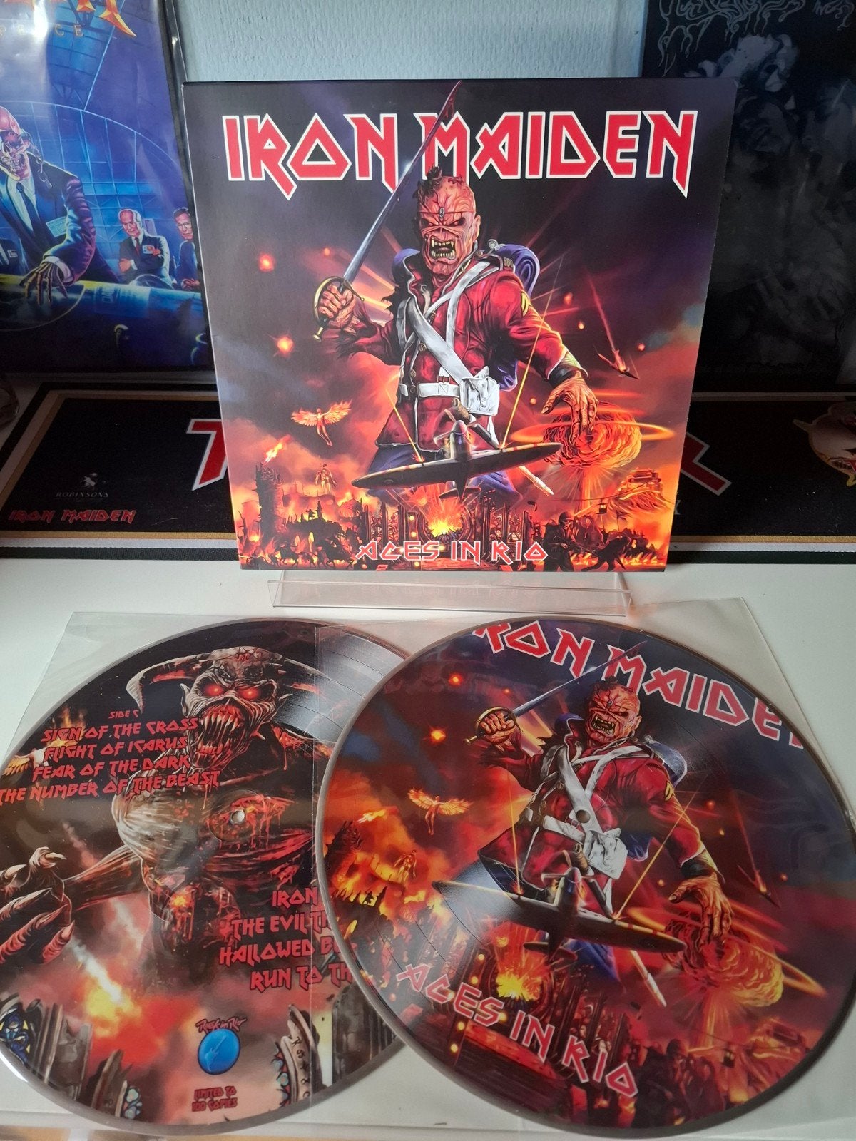 Iron maiden-Aces in Rio, Ophalen of Verzenden, Zo goed als nieuw, Picture disc, 12 inch
