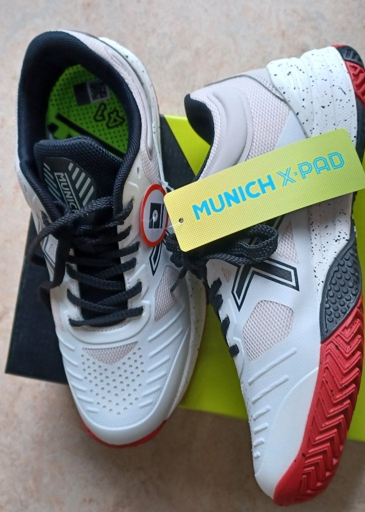 MUNICH X-PAD, padel- en tennisschoenen, wit maat 40-41,nieuw, Sport en Fitness, Ophalen, Nieuw, Padelschoenen