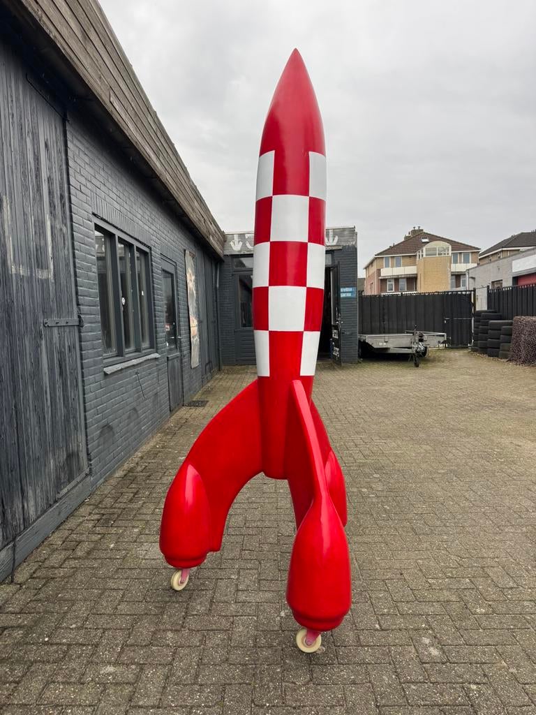 Mega grote reclame raket decoratie kuifje, Verzamelen, Ophalen, Gebruikt, Fantasy