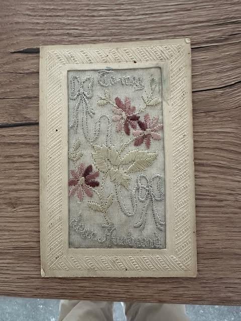 postkaart postcard to my dear husband, Ophalen of Verzenden, Ongelopen, Overige thema's