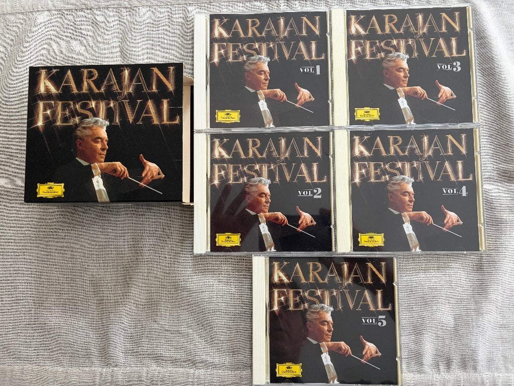 Festival Karajan (Philharmonie de Berlin, H. von Karajan), Enlèvement ou Envoi, Comprend un livret, Brahms, Comme neuf