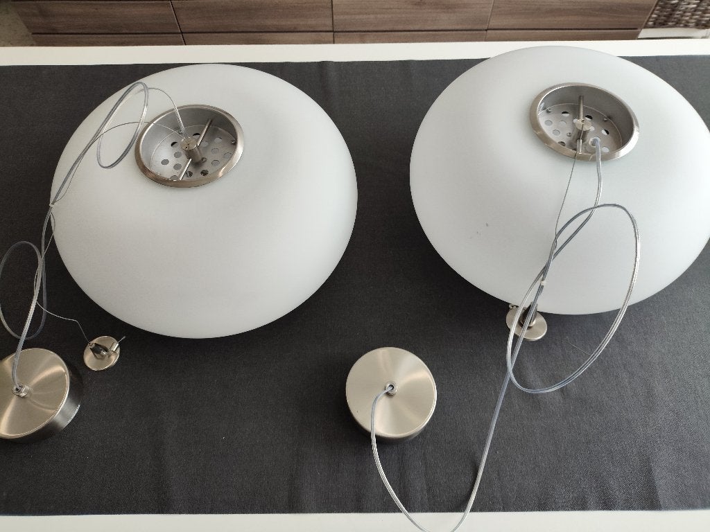 Set van 2 Prandina Over S5/S3L Hanglampen design Mengotti, Enlèvement, Utilisé