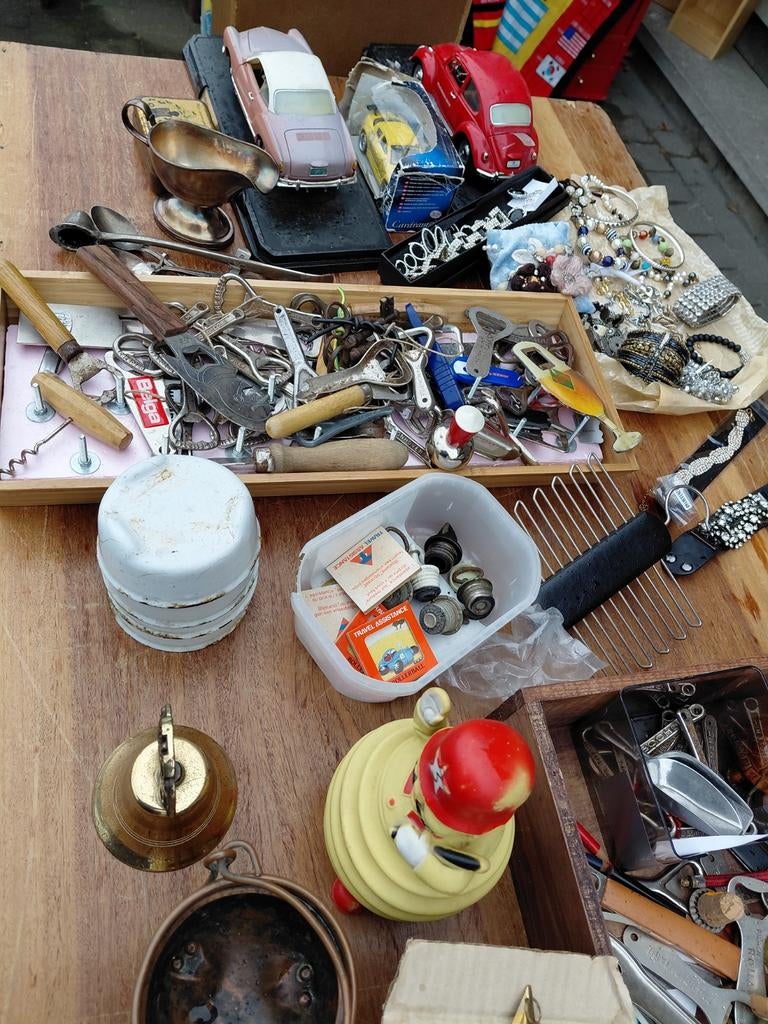 Rommelmarkt spullen alles te samen 350e, Diversen, Ophalen