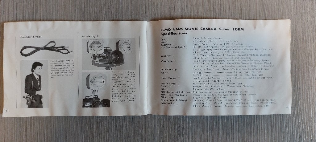 Camera Vintage ELMO - SUPER 8, Collections, Enlèvement ou Envoi, 1960 à 1980, Caméra
