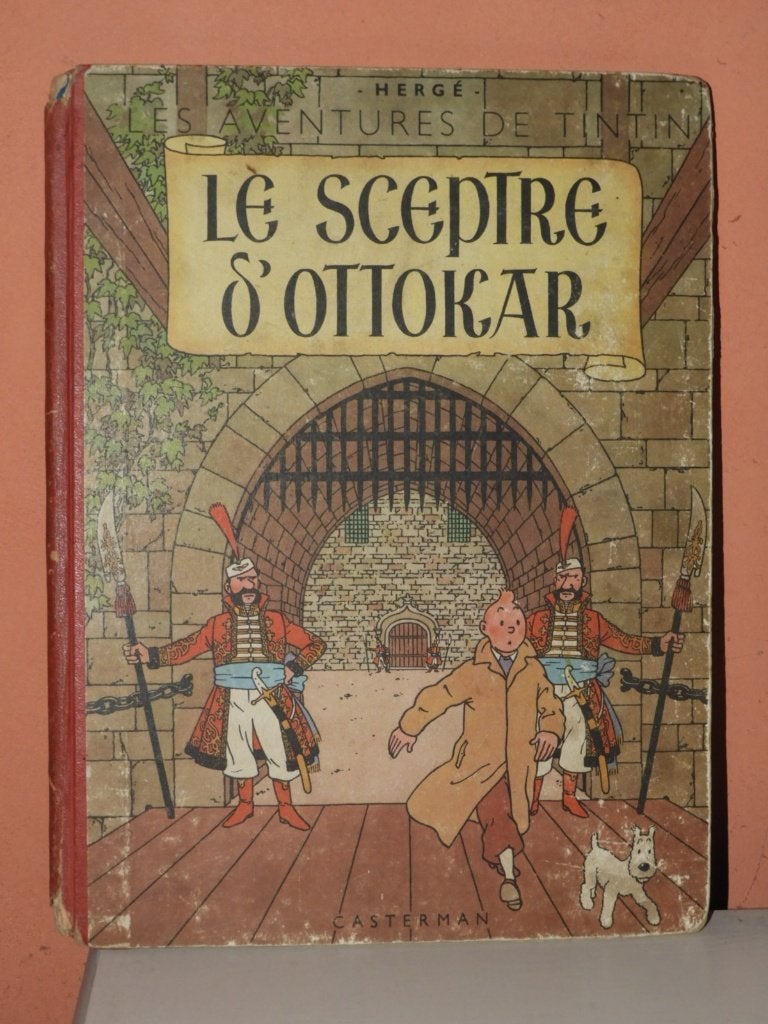 Tintin : Le Sceptre d'Ottokar, Eén stripboek, Ophalen of Verzenden, Gelezen, Hergé