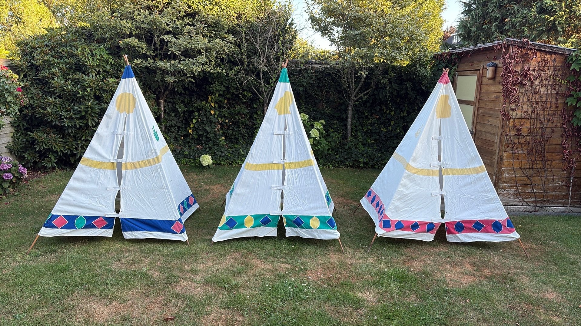 Indianen tent, Ophalen, Gebruikt