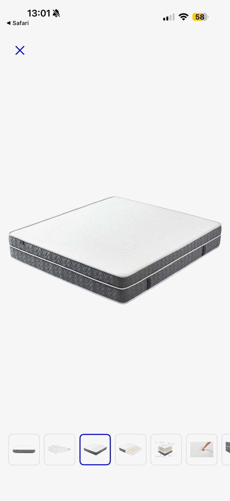 Matelas hybride Larson Oslo comme neuf ! 180 x 200, Maison & Meubles, Chambre à coucher | Matelas & Sommiers, Enlèvement, Comme neuf
