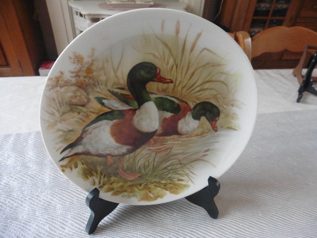 Assiette décorative en porcelaine - décor animalier, Enlèvement