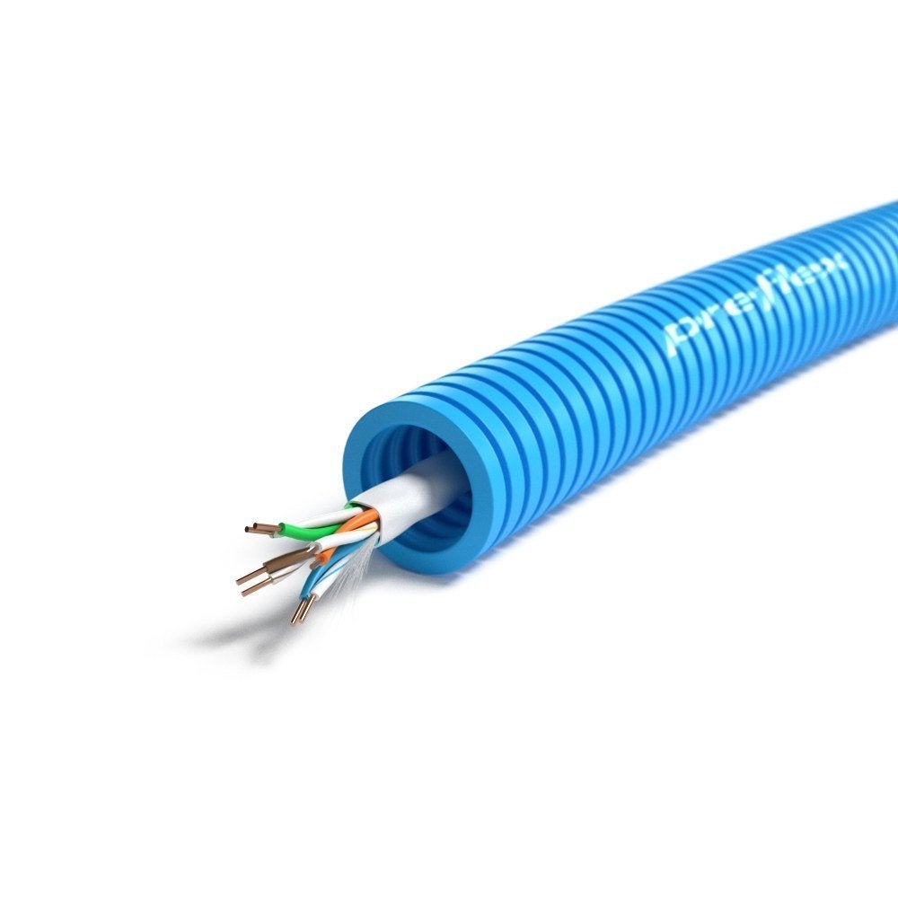 Flexpijp 5/8 + UTP CAT6 kabel 16mm (100 meter), Verzenden