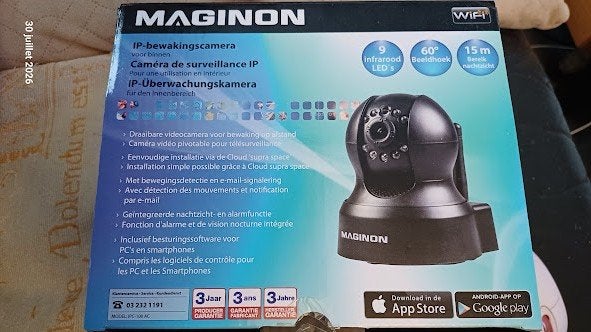 Caméra de surveillance IP Maginon, Ophalen of Verzenden, Gebruikt, Binnencamera