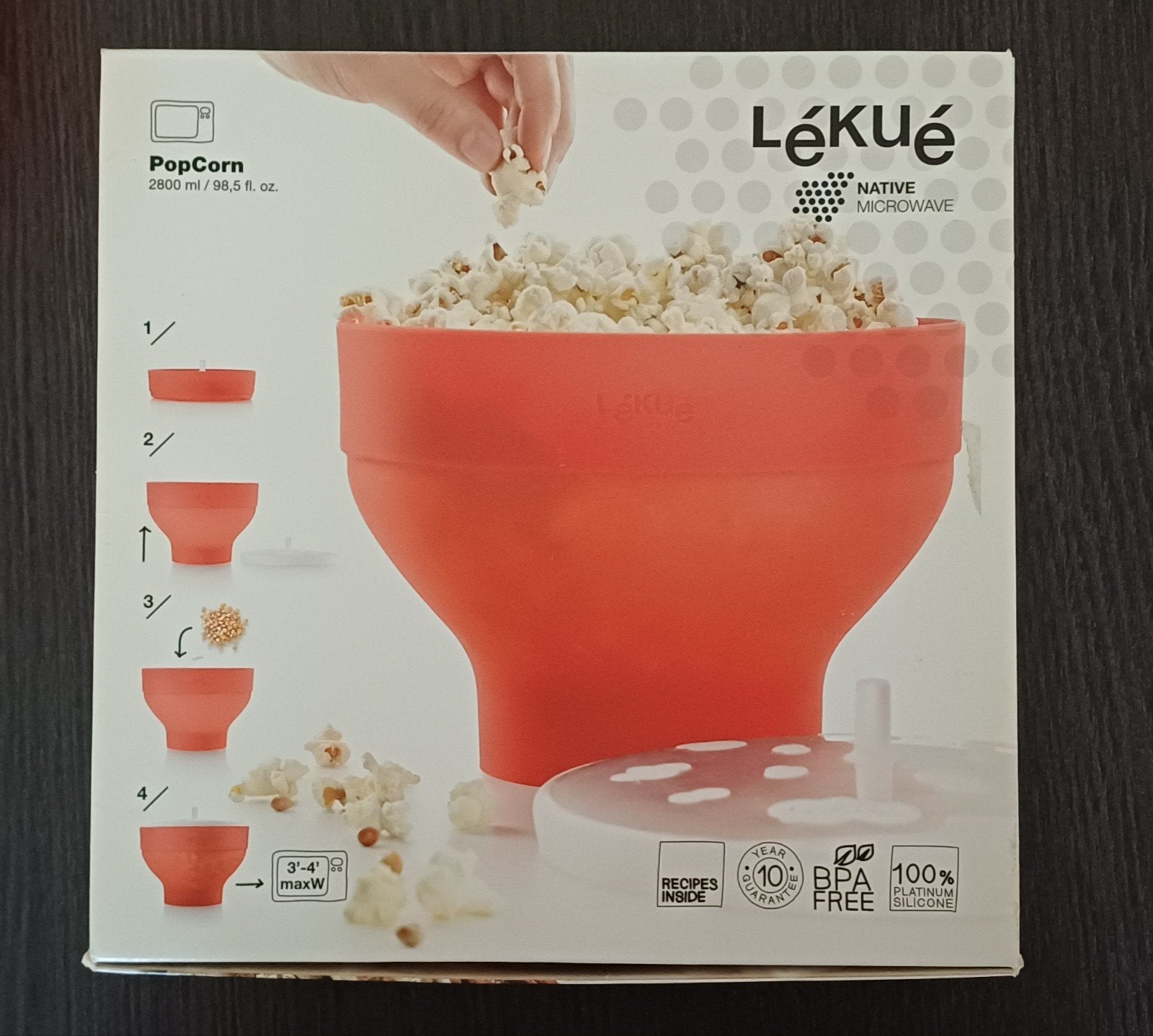 Leque popcorn - Zoku ijslollies - Brabantia warmhoudplaat, Huis en Inrichting, Ophalen of Verzenden, Zo goed als nieuw, Brabantia