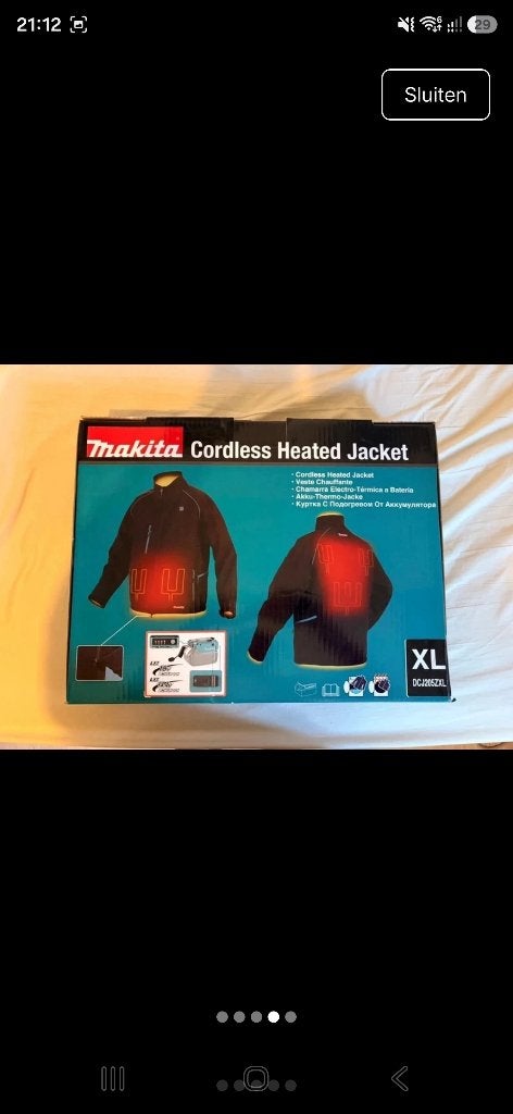 Makita verwarmde werkjas., Ophalen, Nieuw, Makita