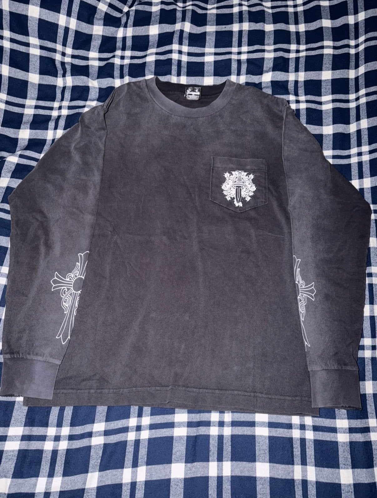 Vintage chromen hartjes M, Ophalen of Verzenden, Gedragen, Maat 48/50 (M), Zwart