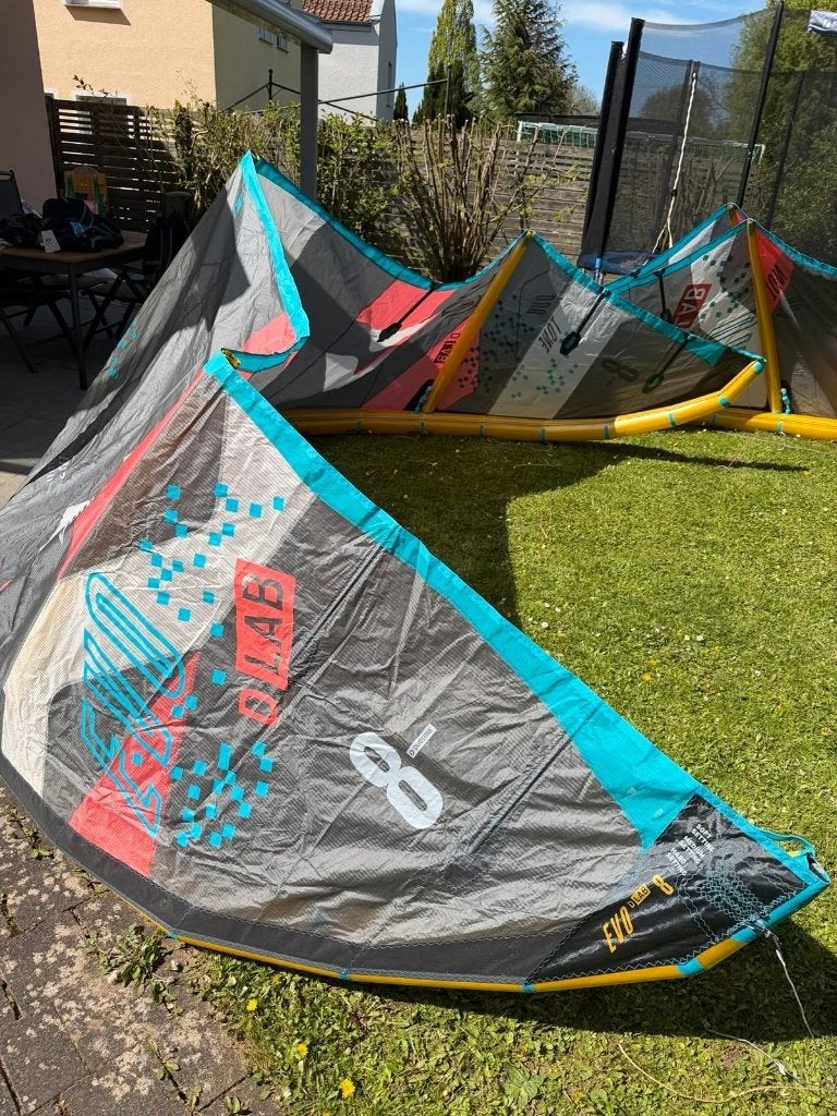 Duotone EVO D/LAB 8m - 2024, Watersport en Boten, 8 m², Geen board, Ophalen of Verzenden, Zo goed als nieuw