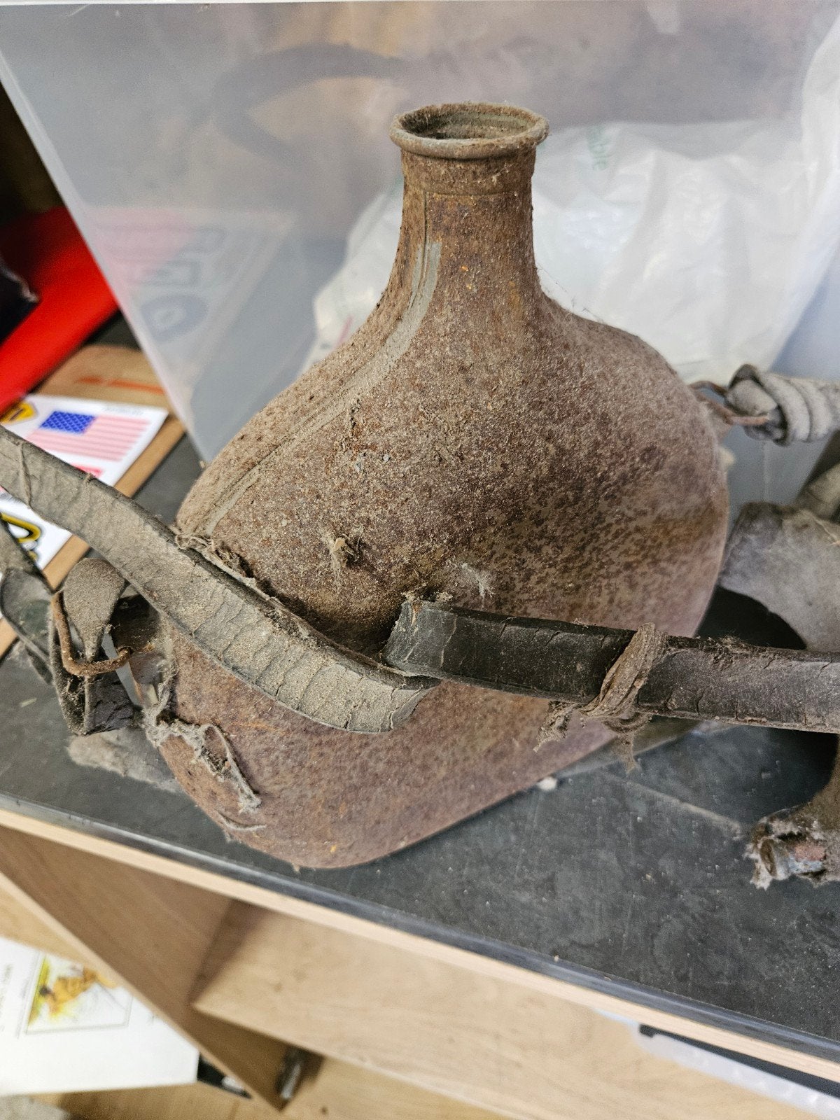 franse drinkfles wo2, Verzamelen, Militaria | Tweede Wereldoorlog, Verzenden