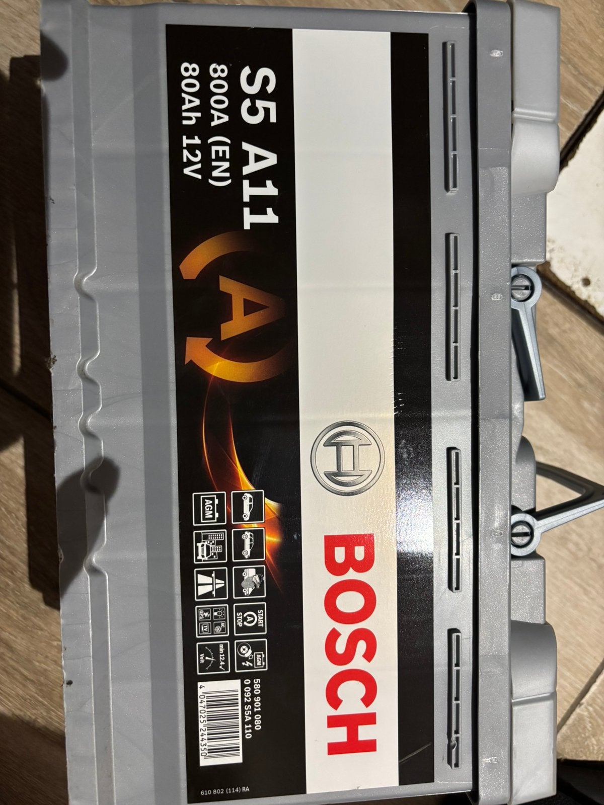 Bosch 80ah agm, Auto-onderdelen, Ophalen, Nieuw