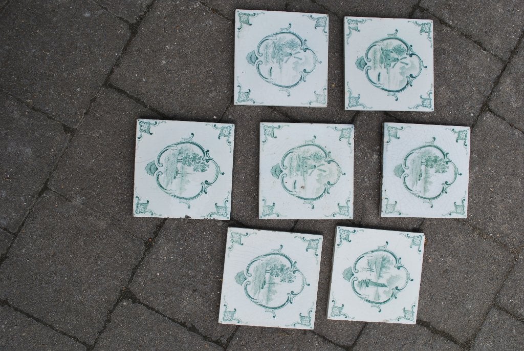 antieke tegels, Ophalen