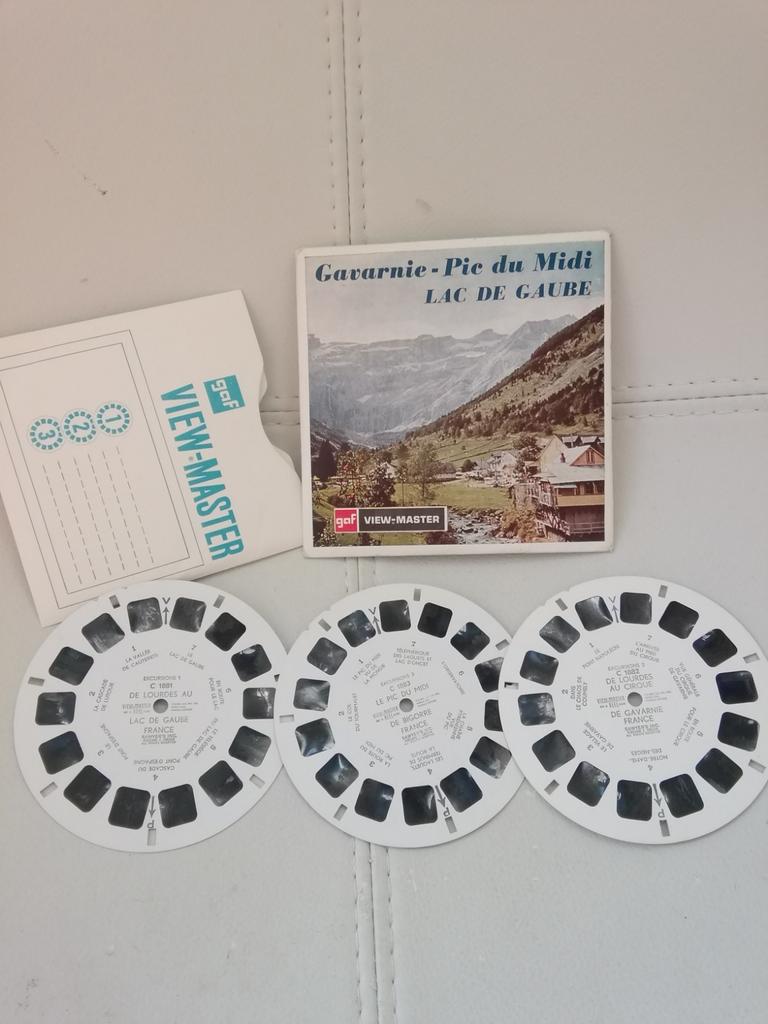 Viewmaster view-master gavarnie pic du Midi. Lac de Gaube, Enlèvement ou Envoi, Comme neuf