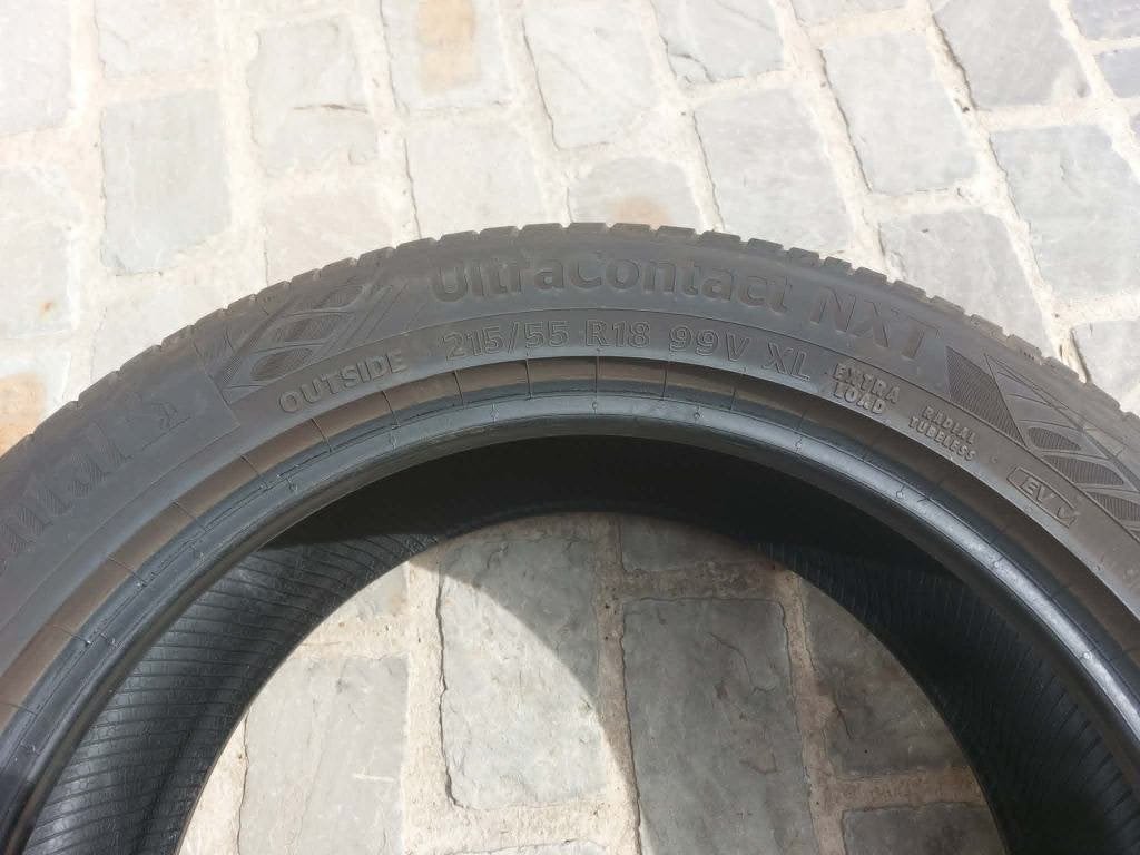 Pneus été Continental 215/55/18, Auto-onderdelen, Banden en Velgen, Ophalen, 18 inch, Band(en), Zomerbanden
