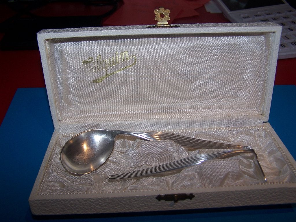 Zilveren Vintage Babybestek, Antiek en Kunst, Ophalen, Zilver