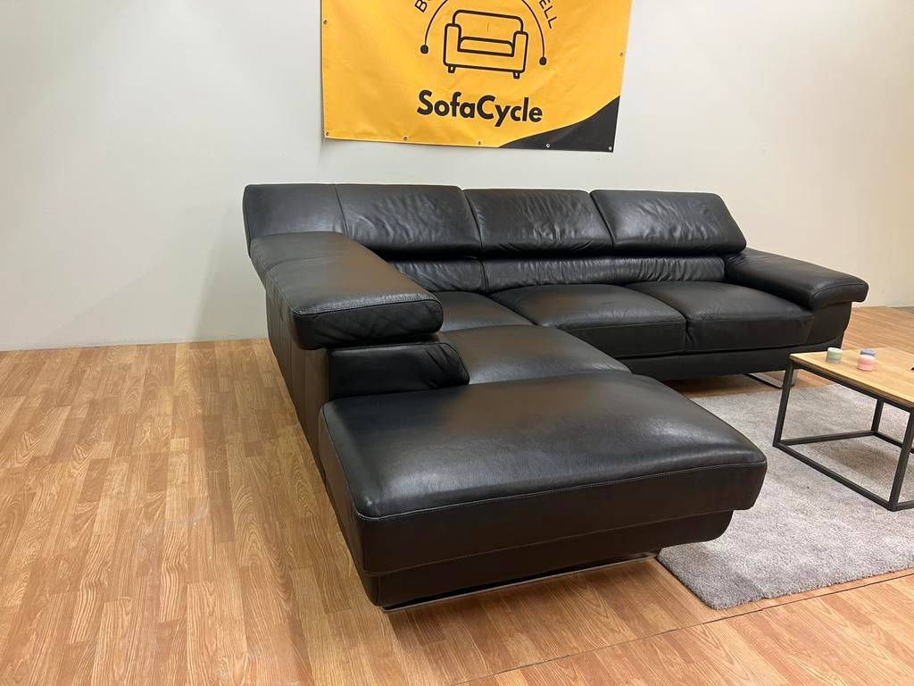 Belform Lederen Hoekzetel - Gereinigd en Geleverd /SofaCycle, Huis en Inrichting, Ophalen of Verzenden, Zo goed als nieuw, SofaCycle