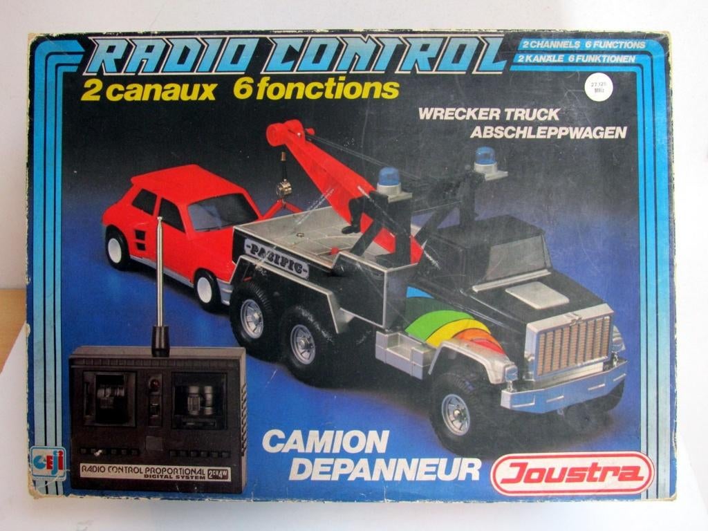 Radio Control Sleepwagen Truck + R5 Turbo Joustra Frankrijk, Zo goed als nieuw, Onderdeel, Overige schalen, Overige typen