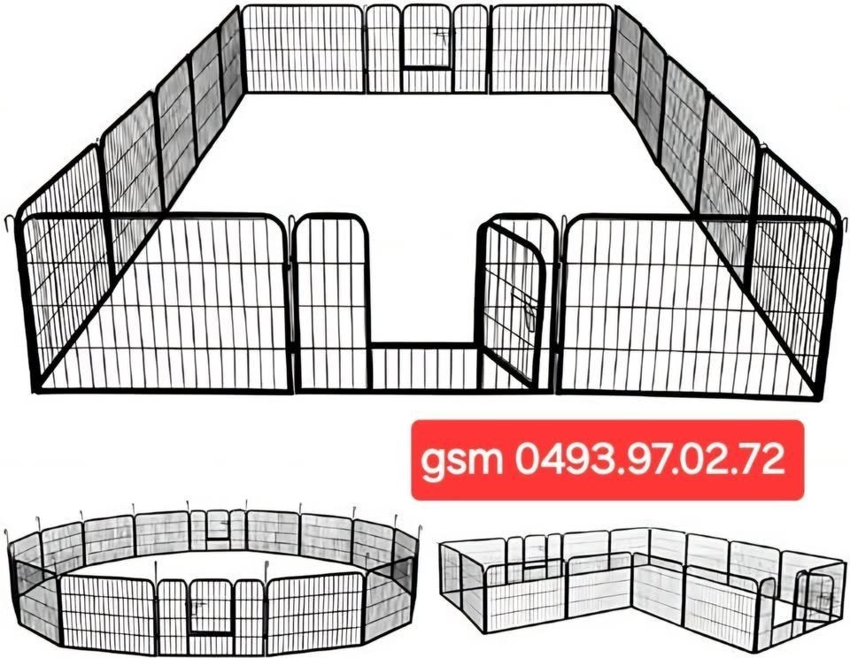 hondenrennen  16 panelen NIEUW !!!!!, Enlèvement, Neuf