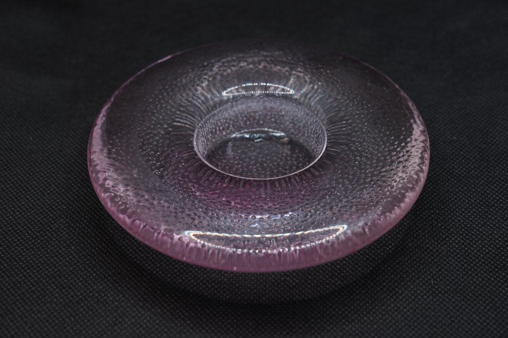 Iittala Nappi kaarsenhouder roze, Gebruikt, Waxinelichthouder, Ophalen of Verzenden, Glas