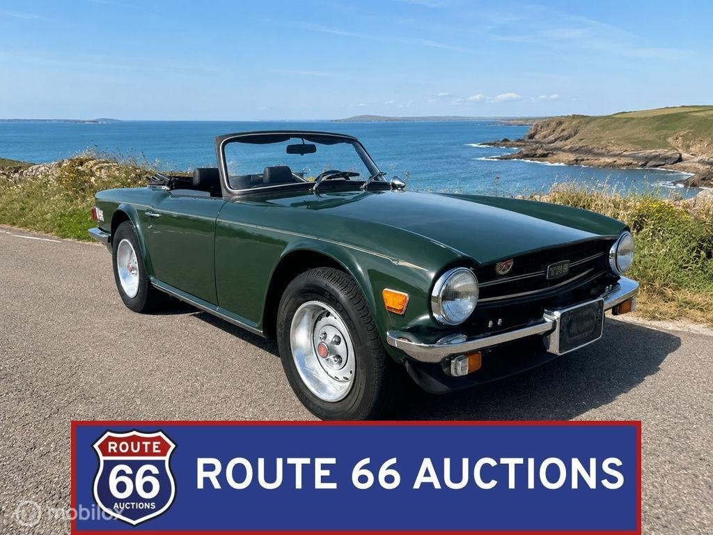 Triumph TR6 | 1976 | Route 66 Auctions, Autos, Achat, Entreprise, Boîte manuelle, Triumph