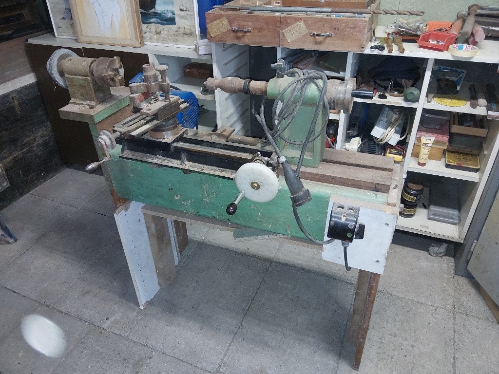 Hout draaibank, Doe-het-zelf en Bouw, Ophalen, Gebruikt