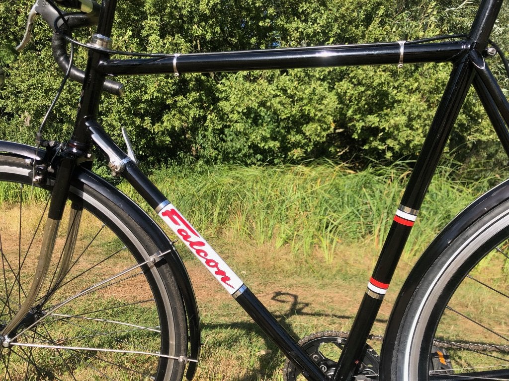 Engelse koersfiets Falcon - jaren '70 staal, Fietsen en Brommers, Fietsen | Racefietsen, Ophalen, Staal