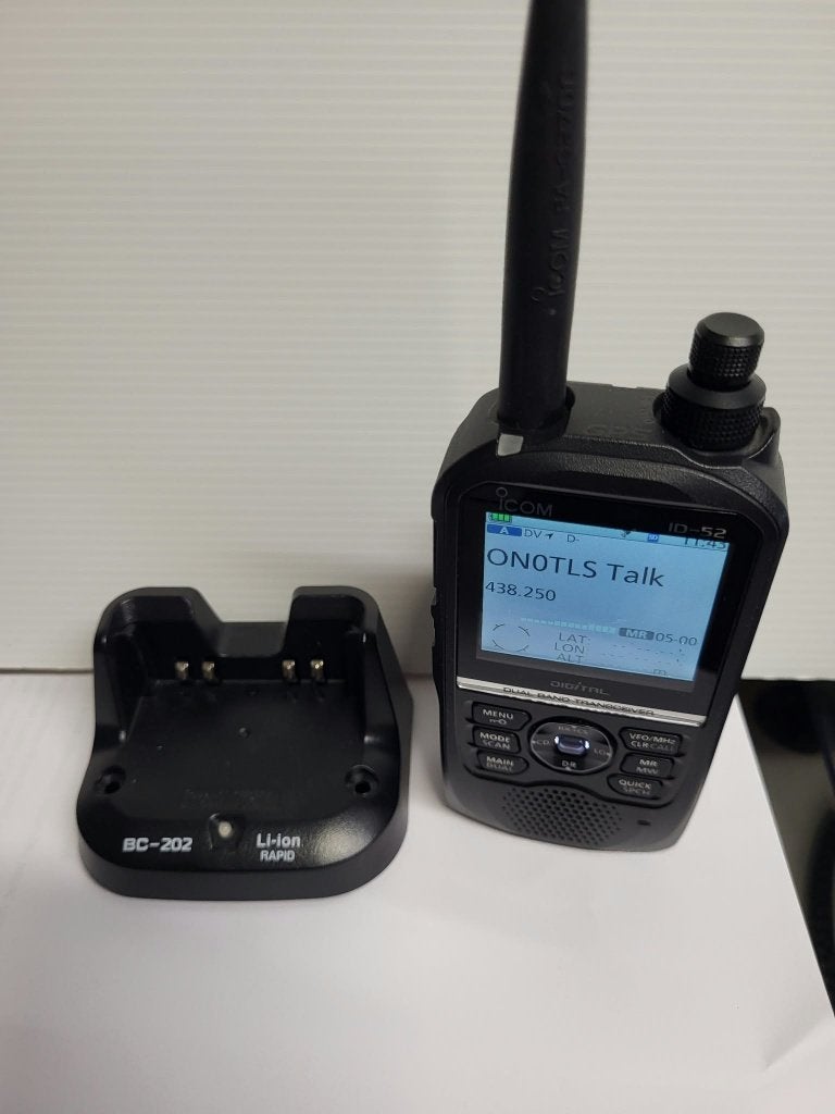 Icom ID-52E met Mike HM-1786LS, Télécoms, Enlèvement, Comme neuf, Émetteur et Récepteur