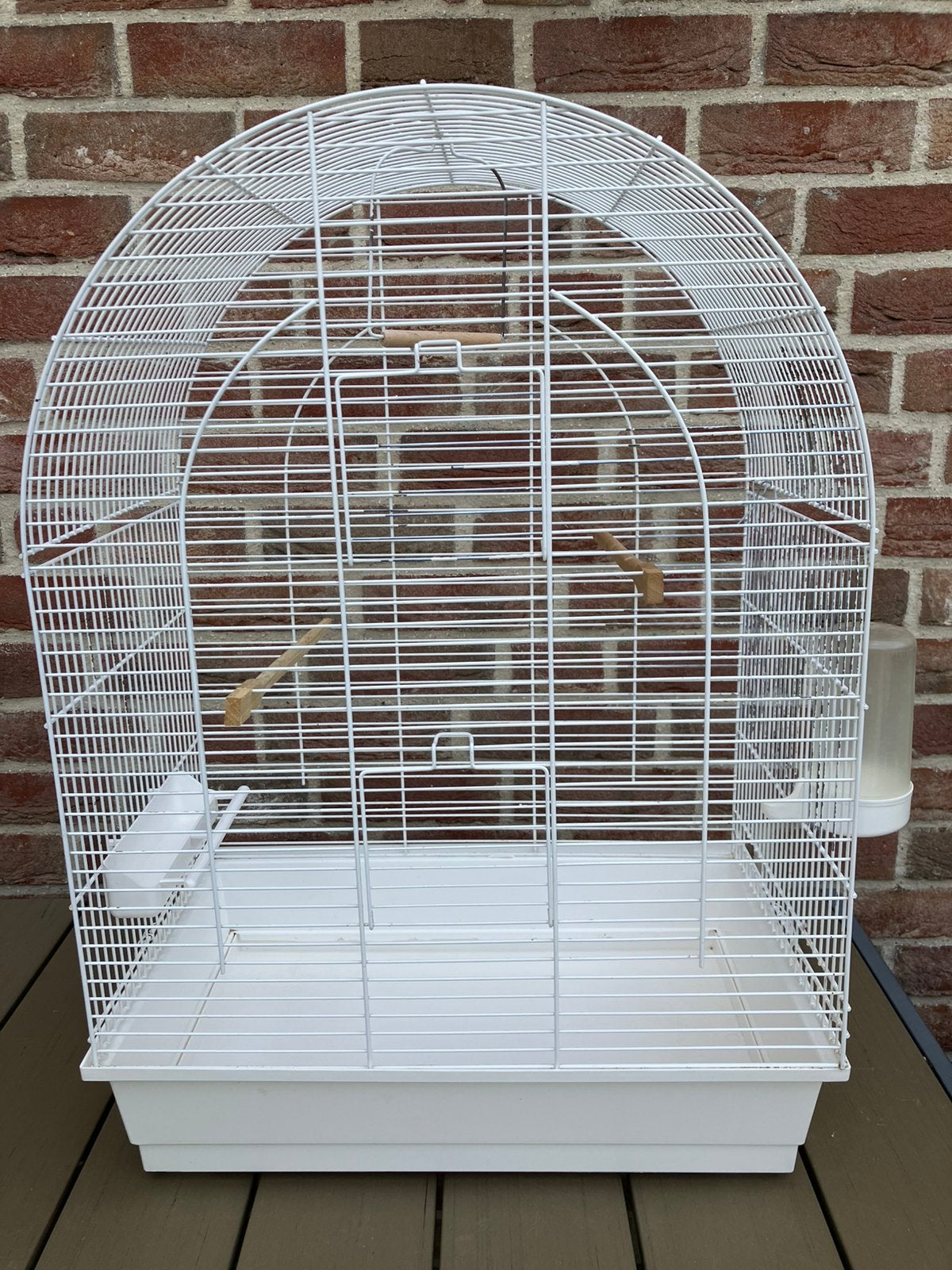 ZEER GROTE WITTE VOGELKOOI VOOR KANARIE - PARKIET 55 EURO, Enlèvement, Comme neuf, Autres matériaux, Cage à oiseaux