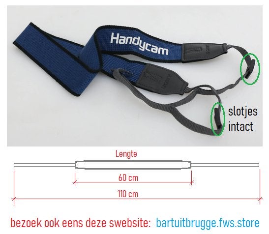 Schouderriem voor Sony Handycam 110 cm, Audio, Tv en Foto, Videocamera's Digitaal, Ophalen, Gebruikt, Sony