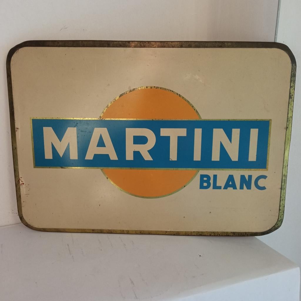 MARTINI witte reclame, Verzamelen, Merken en Reclamevoorwerpen, Ophalen of Verzenden, Gebruikt, Reclamebord
