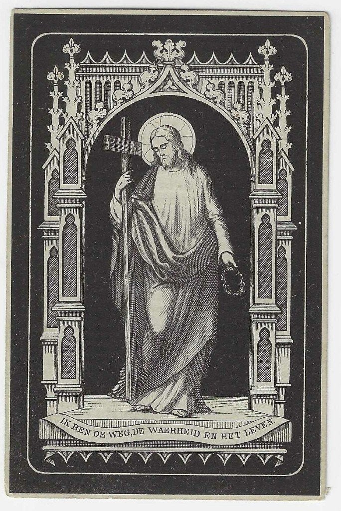 Melania Storms, Meulebeke 1822 - Meulebeke 1874, Enlèvement ou Envoi, Image pieuse