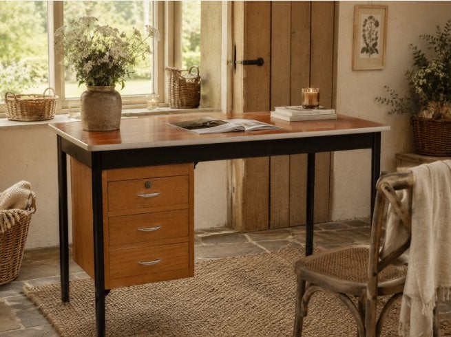 Vintage bureau, Ophalen, Gebruikt, Vintage, Hout