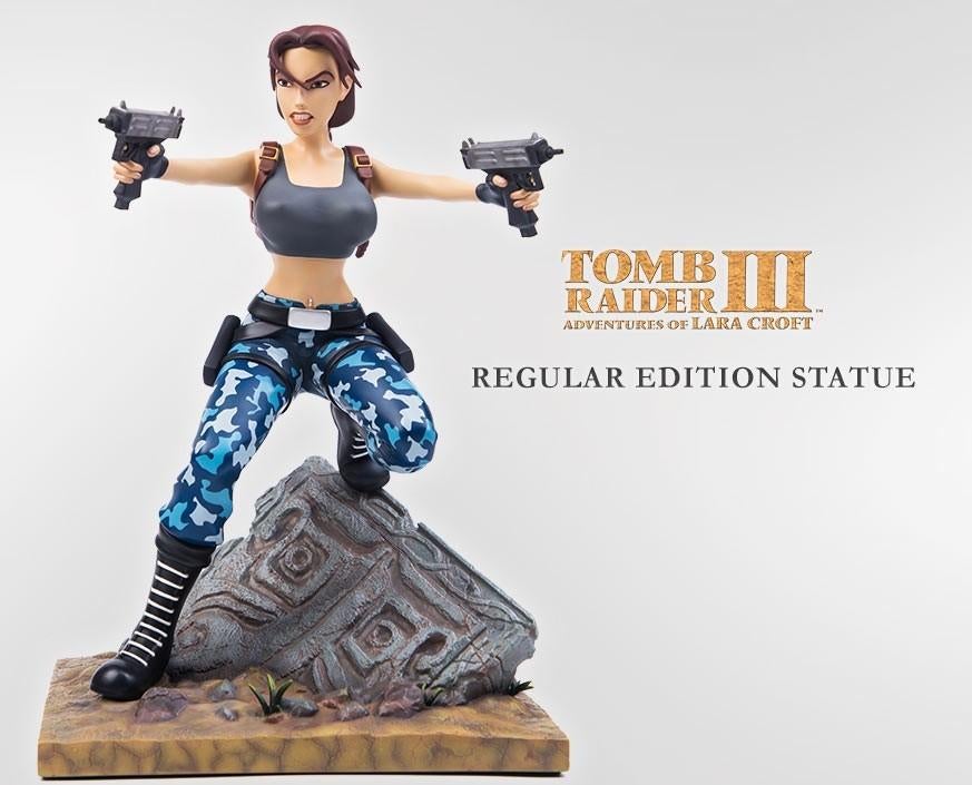 Statuette figurine Lara Croft Tomb Raider Gaming Heads, Verzamelen, Ophalen of Verzenden
