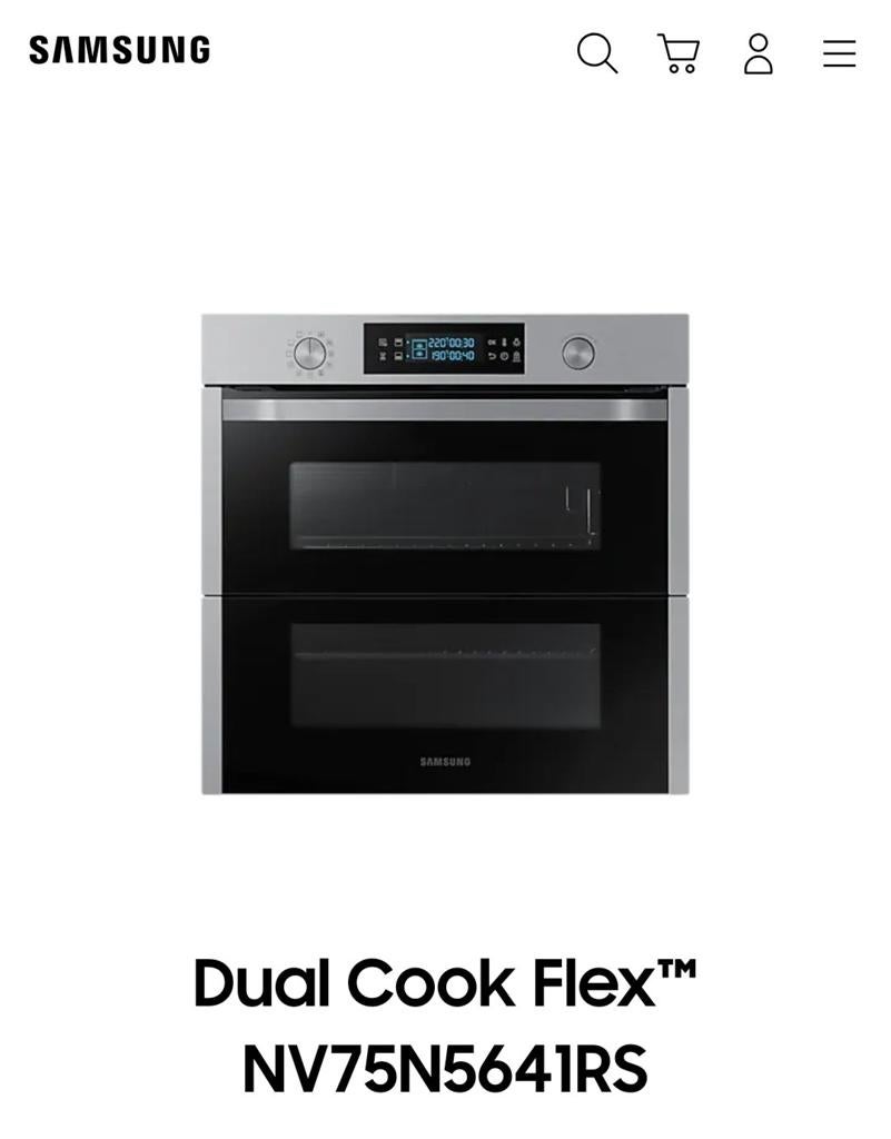 Samsung oven Dual cook flex, Ophalen of Verzenden