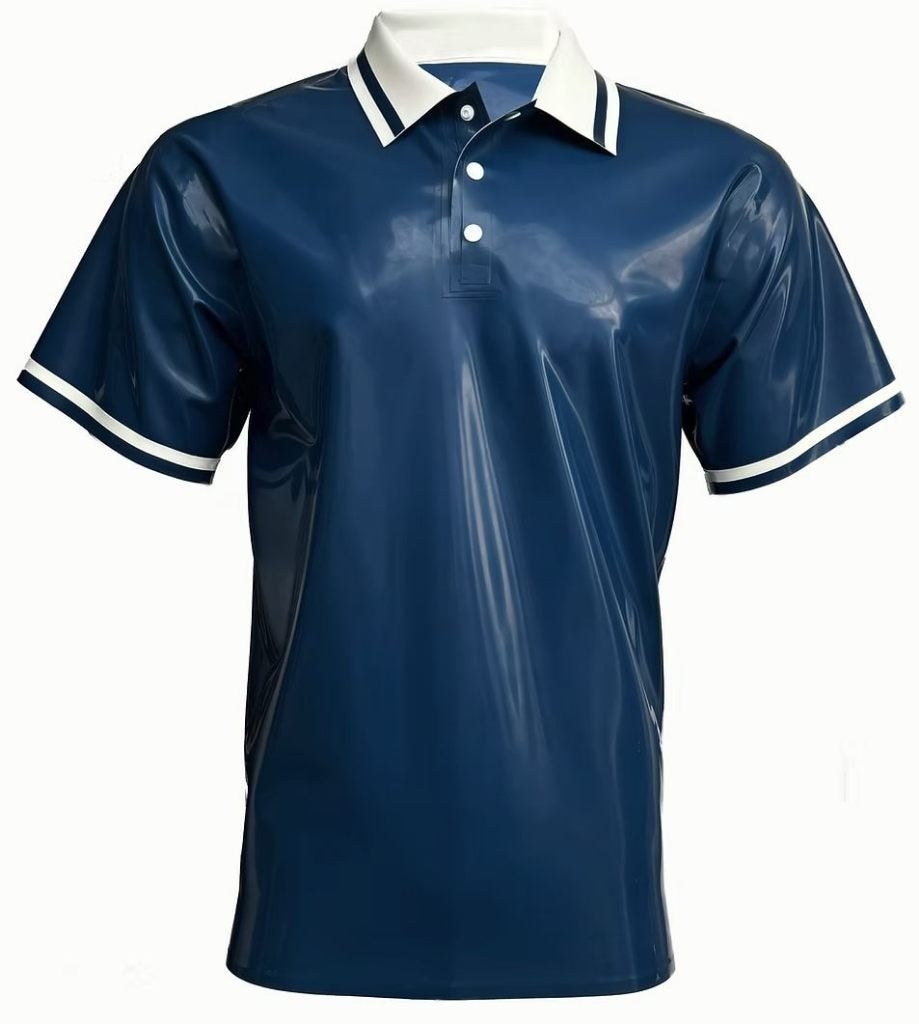 Polo latex XL catalyst (UK), Vêtements | Hommes, T-shirts, Comme neuf, Bleu, Envoi