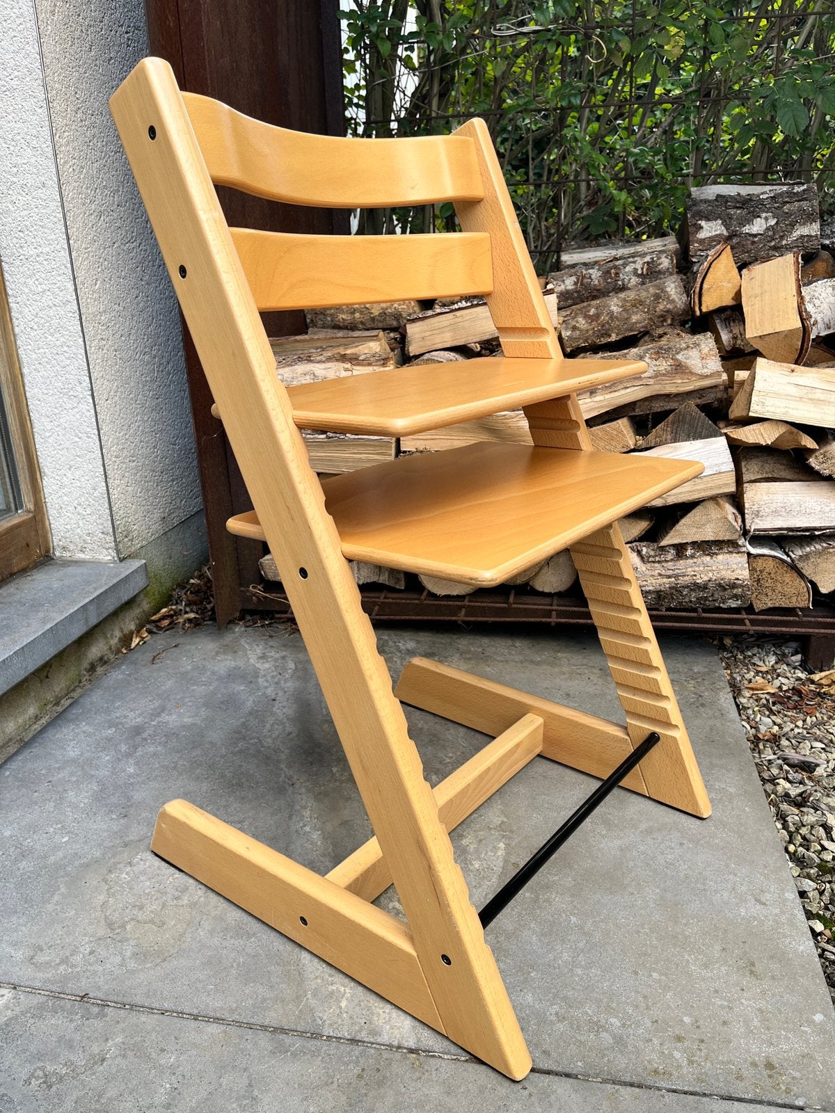 Fauteuil de croissance Tripp Trapp en hêtre, Enfants & Bébés, Enlèvement, Comme neuf, Chaise évolutive, Coulissant