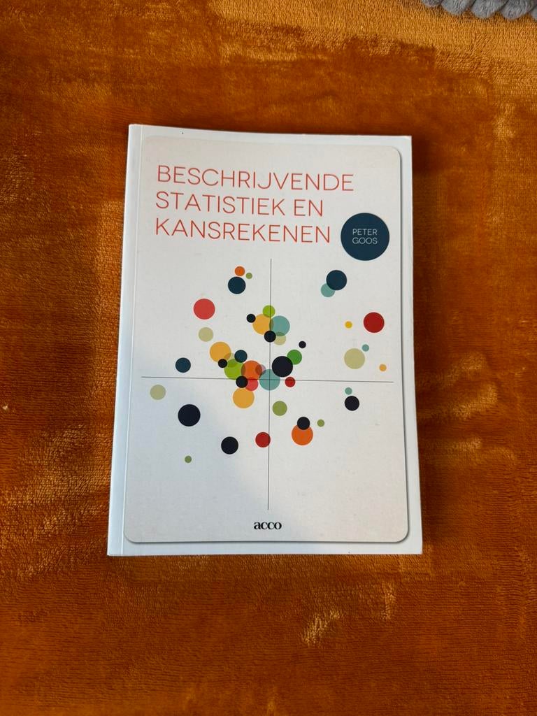 Peter Goos - Beschrijvende statistiek en kansrekenen, Boeken, Ophalen, Peter Goos