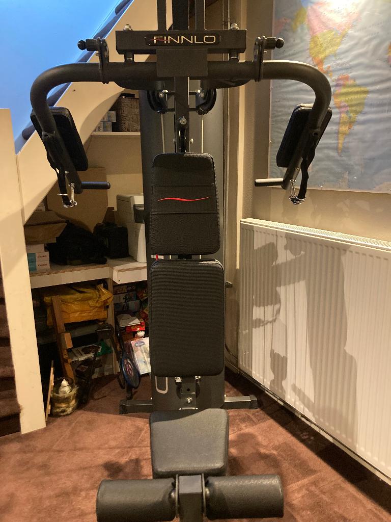 Finnlo krachtstation, Sport en Fitness, Fitnessapparatuur, Zo goed als nieuw, Krachtstation, Armen, Benen, Borst, Buik, Rug, Ophalen