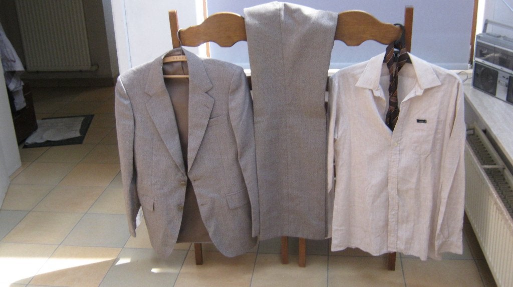 herenkostuum, Bruin, Maat 48/50 (M), Kleding Devisch, Ophalen of Verzenden
