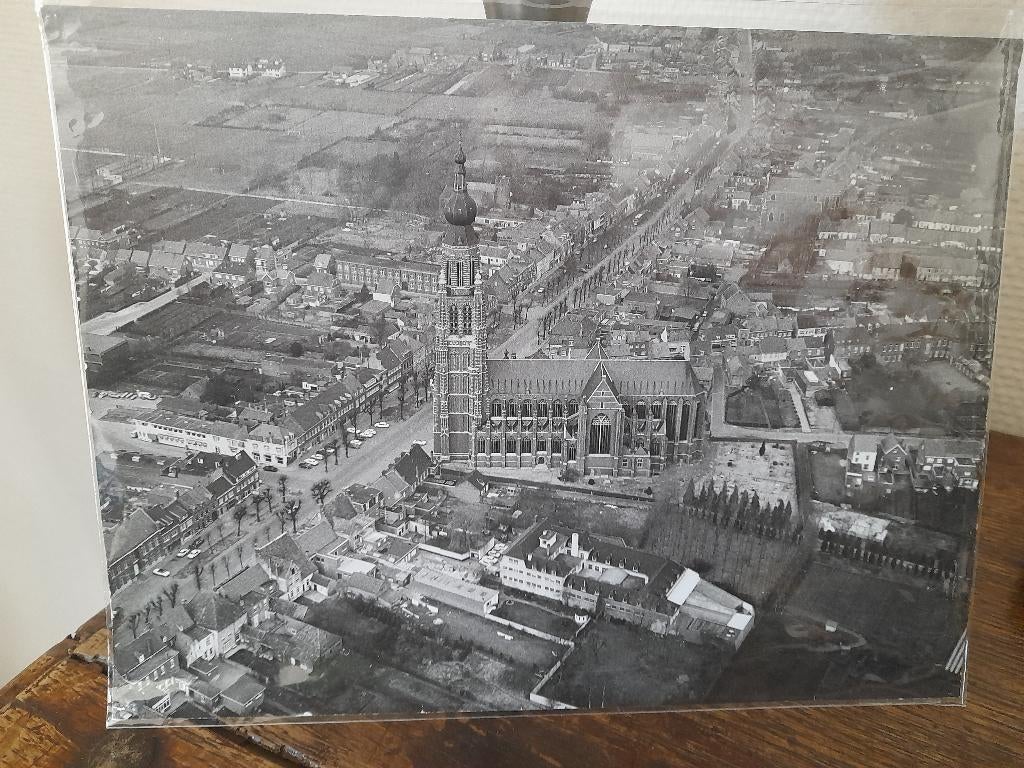 oude luchtfoto HOOGSTRATEN aardbeien, Ophalen of Verzenden, Zo goed als nieuw, Foto
