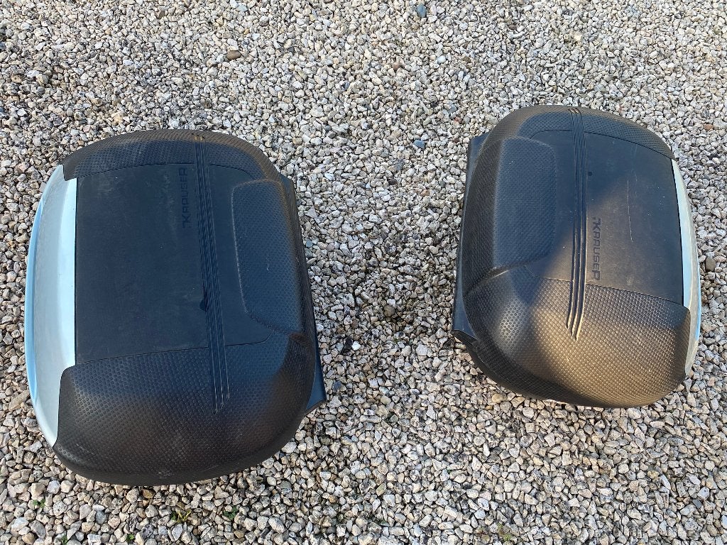 2 Motor koffers met sleutels, Ophalen, Gebruikt