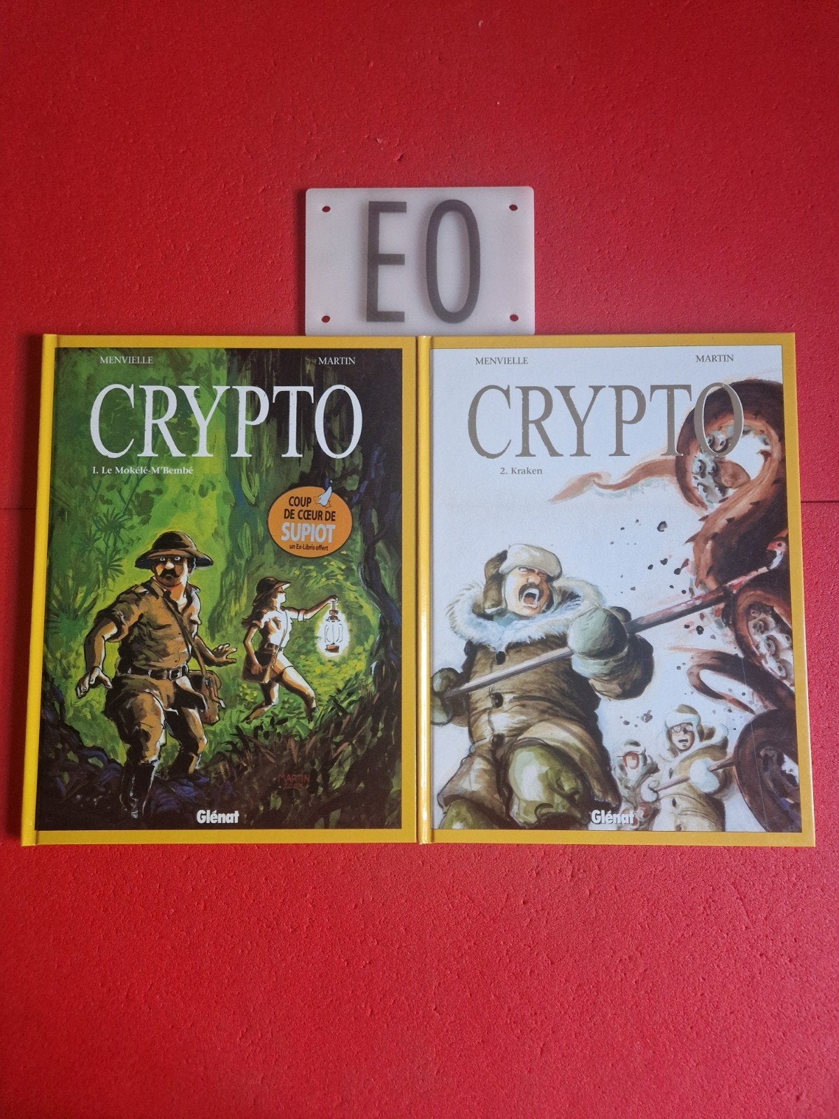 lot de 2 bd crypto 1 et 2,EO, avec ex libris, Enlèvement ou Envoi