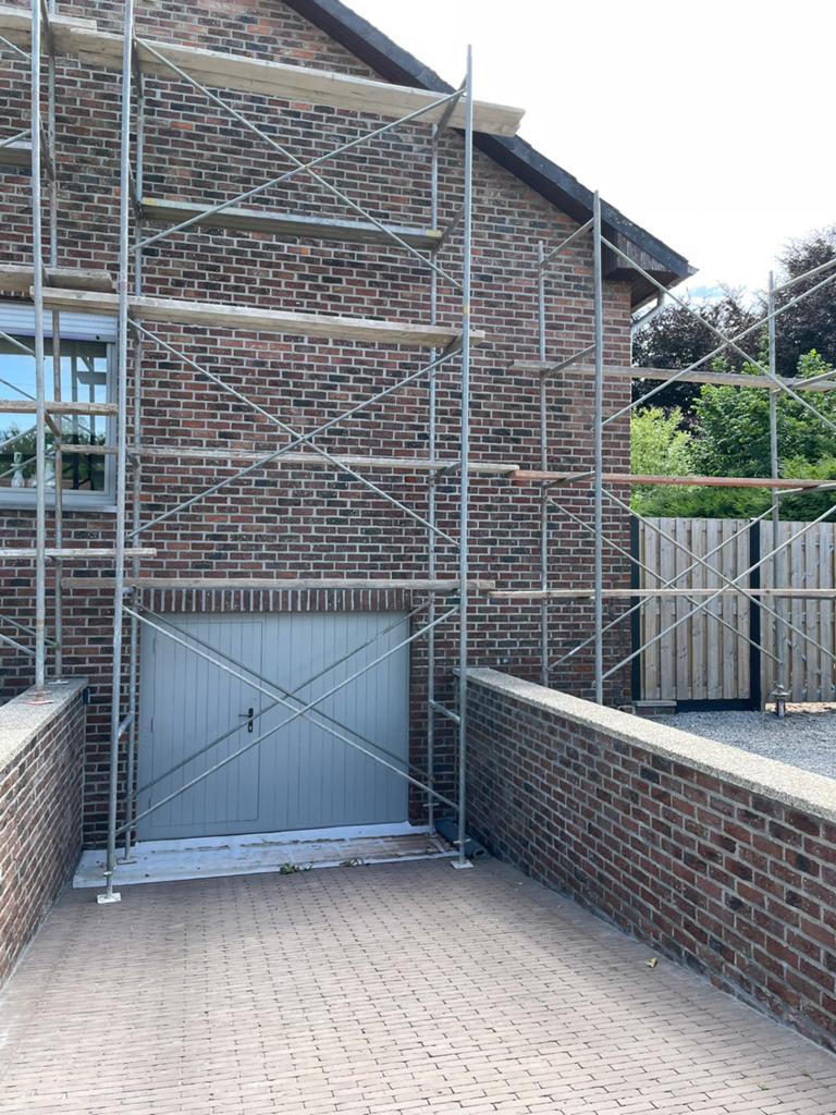 Voegstelling galva, Doe-het-zelf en Bouw, Steigers, Ophalen, Gebruikt, Gevelsteiger, 5 meter of hoger